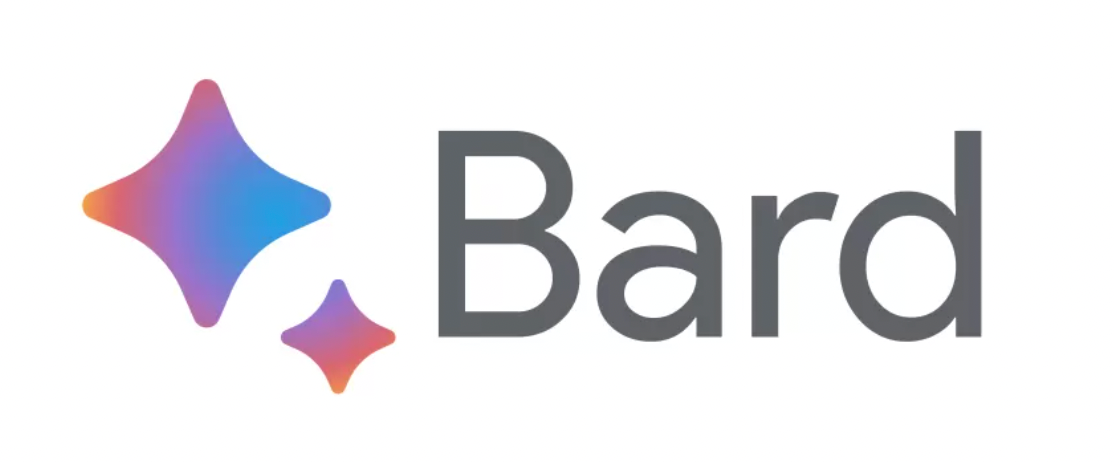 Google Bard Logo on a white background. 